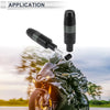 8mm Aluminum Alloy Motorcycle Slider Frame 2 Pcs Titanium Tone