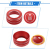 Toyota RAV4 (2019-2023) Red 4 Pcs AC Climate Control Knob Rings