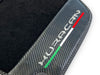 Lamborghini Huracan (2014-2023) - Carbon Fiber Leather Black Floor Mats