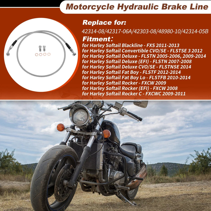 Harley Softail 45In Hydraulic Front Brake Line