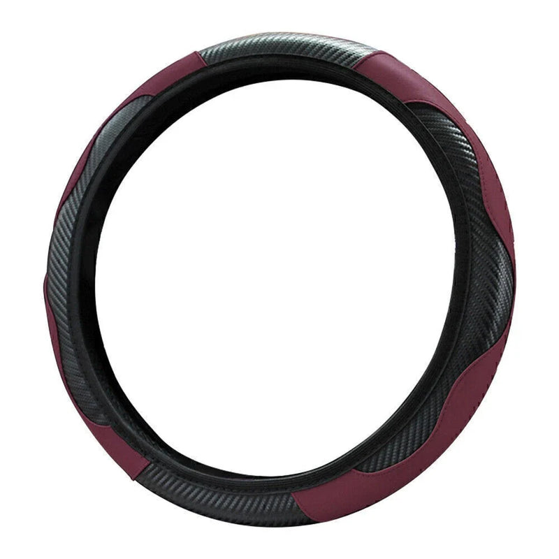 Car SUV 15" Microfiber Leather Steering Wheel Cover (No Year Specified)