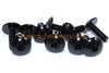 Suzuki Gsxr 750 2 x Aluminio negro carenado & parabrisas (1988–1991)