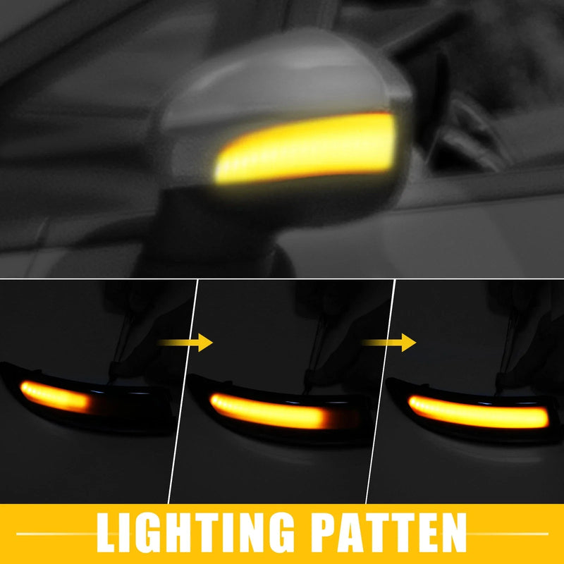 Ford Fiesta (2011-2019) - Plastic Black 1 Pair Mirror Turn Signal Light