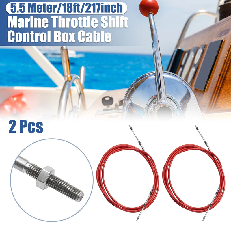 2 x Marine Throttle Shift Control Box Cable Replacer