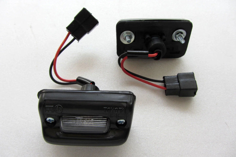 Toyota Corolla KE70 Black License Plate Lights
