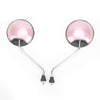 Universal Scooter M8 CW Thread Right & Left Pink Mirror Set