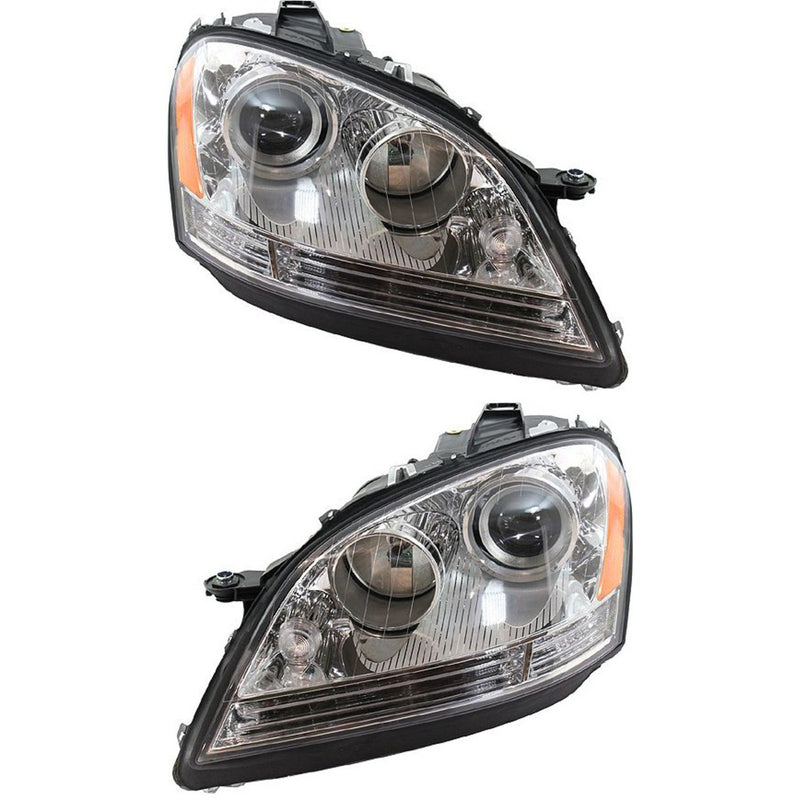 Headlight Set For 2006-2007 Mercedes Benz ML350 ML500