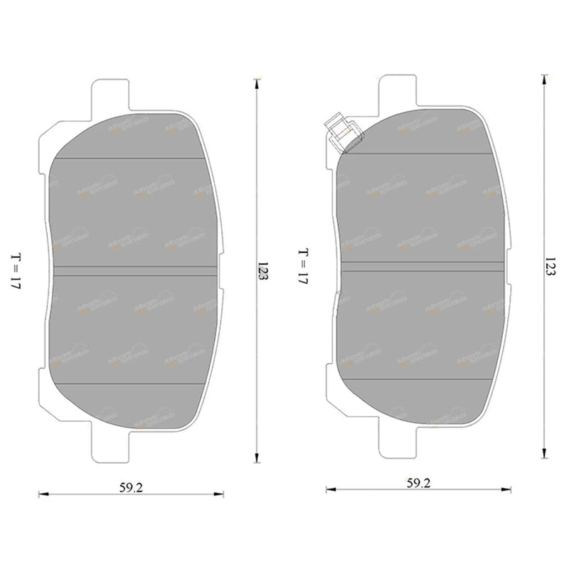 Toyota Avensis Verso Front Disc Brake Pads (2001–2010)