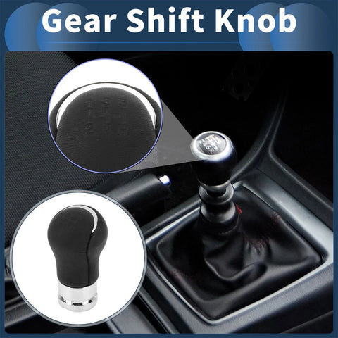Toyota Hilux Revo (2015-2020) Plastic Leather 5 Speed Gear Shift Knob