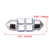 Various Makes & Models 8PCS White 31mm Car Wedge Parking Bulb Lights