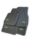 Rolls Royce Phantom Sedan (2003-2016) - Er56 Design Green Leather Floor Mats