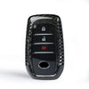 Toyota Alphard RAV4 Hilux Black Carbon Fiber Key Case Cover (2015-2023)