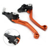 Honda XR250 XR400 Orange CNC Pivot Brake Clutch Levers (1995-2007)