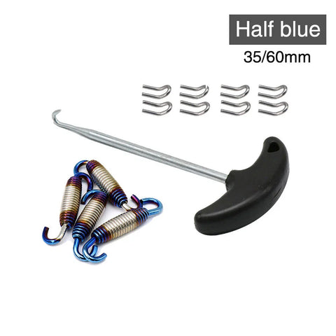 Motorcycle Stainless Exhaust Pipe Muffler Mounting Springs Hooks