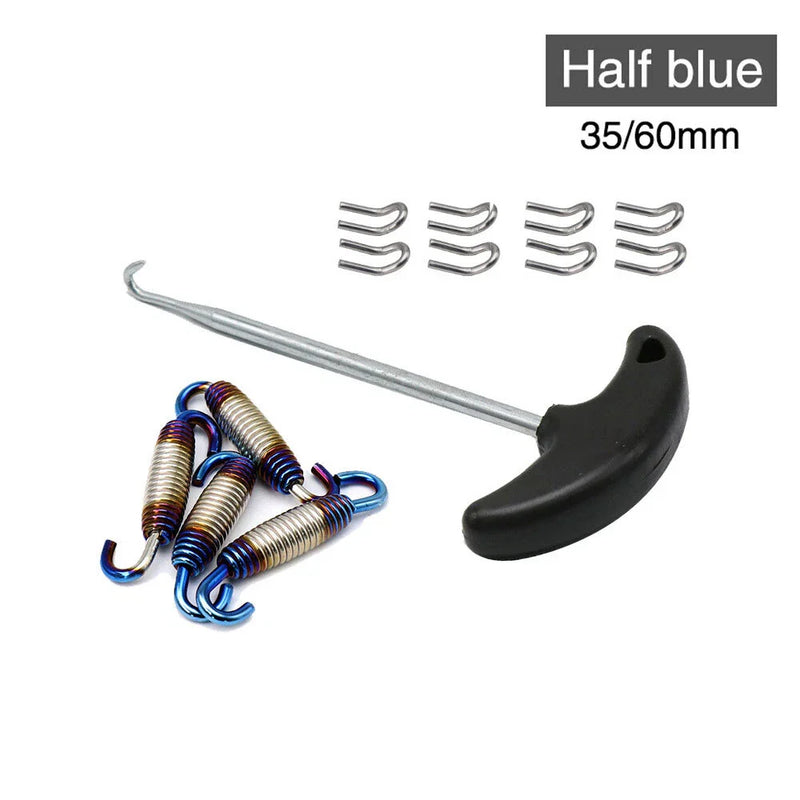 Motorcycle Stainless Exhaust Pipe Muffler Mounting Springs Hooks