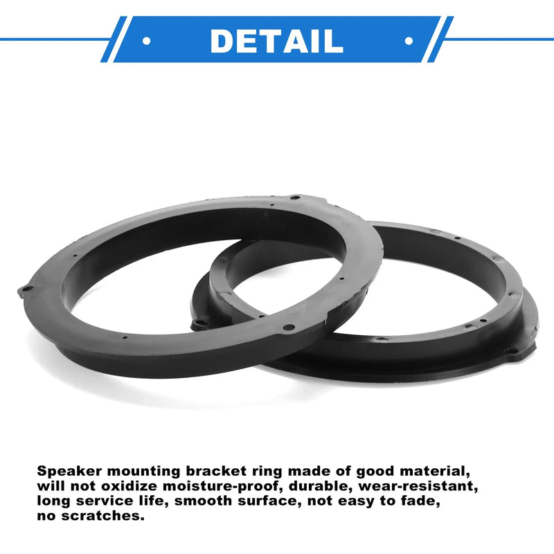 Ford Fiesta 6.5" Tweeter Speakers 2 x Pcs Speaker Spacer Ring
