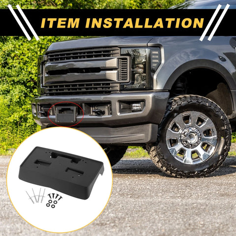 Chevrolet Silverado 1500 Bumper License Plate Bracket Holder (2014-2016)