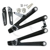 Honda CBR1000RR Black Rear Passenger Foot Pegs Set (2004-2007)