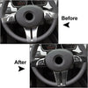 BMW Z4 (2003-2008) 5 Pcs Steering Wheel Cover Trim Black Carbon Fiber