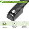 Ford Bronco Carbon Fiber Black Exterior Door Handle Cover Trim (21-25)