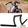 Harley Dyna Softail Sportster 1" Black Handlebar Drag Z Bar