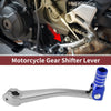 Bosuer 125 Folding Gear Shifter Lever Titanium Tone Blue
