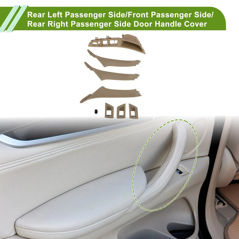 BMW 5 Series Door Panel Handle Pull Trim Cover Beige (2011 - 2016)