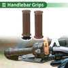 Grips / 7/8" 22mm / Motorcycle Hand Grips Cover Kit Brown Thread Pattern