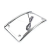 Harley Touring Glide Rear License Plate Frame Bracket with Light (2009-2023)