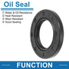Oil Seal 25x42x5mm Black 5 Pcs