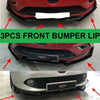 Renault Clio Mk4 (2012-2019) 3 Pcs Front Bumper Lip Splitter