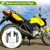 Motorcycle FootPegs 6.3in Foot Pedal Titanium Tone