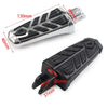 Harley FXBB FXBR FXBRS FXLR Black Front Footrests Rider Footpegs (2018-2023)