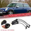 Mini Cooper 4pcs Spark Plug Wire Ignition Coil Cables (2002-2008)