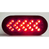 Car Truck Trailer Red LED Oval Side Marker Turn Signal Lights
