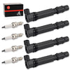 Honda CBR1000RR 4 x Ignition Stick Coils w/ Spark Plug (2004–2007)
