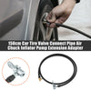 Car Motorcycle Tire Inflator Pump Hose with Locking Air Chuck 150cm
