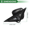 Nissan Altima 2013-2018 Manual Folding Black Right Side Door Mirror