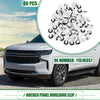 Chevrolet Avalanche (2007 - 2013) White 80 Pcs Rocker Panel Clips