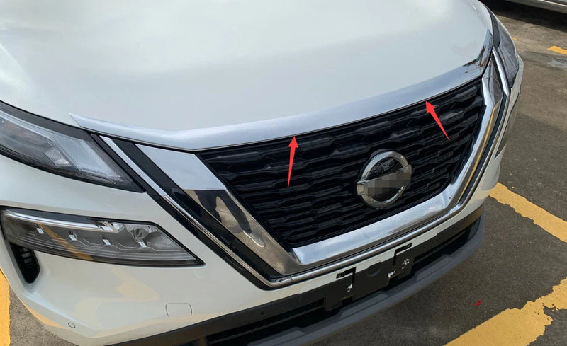 Nissan Rogue Chrome Front Engine Lid Grille Cover Trim (2021-2023)