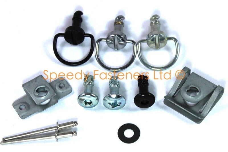 Honda VFR750 Dzus Fairing Bolt Posi Bail 6/12-Piece Stud Kit (1986–1997)