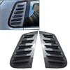 VW Polo 2001-2009 Carbon Fiber Black Rear Window Louver Vent Cover Trim
