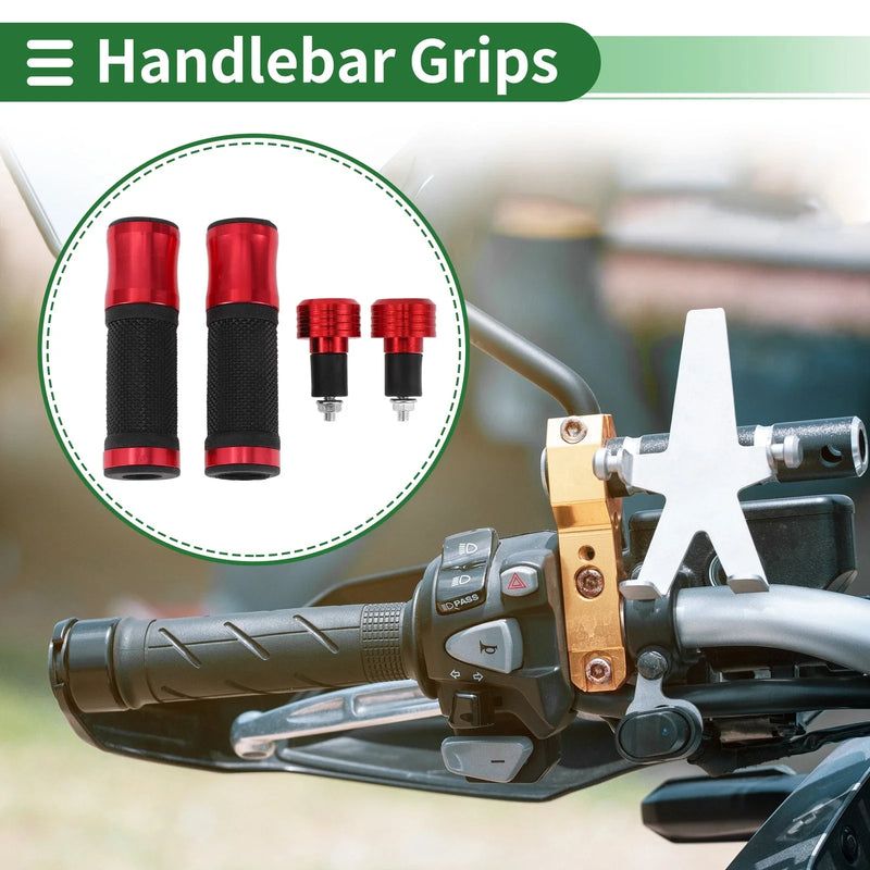 Motorcycle Hand Grips Cover Kit Handlebar Aluminum Alloy