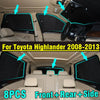 Toyota Highlander Front Side Rear Window Windshield Privacy Sunshade (2008–2013)