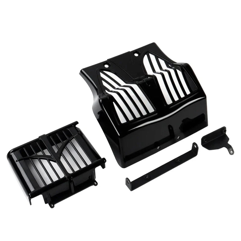 Indian Bagger Black Lower Fairing Spoiler Mudguard Oil Cooler Cover (2015-23)