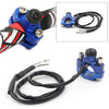 Universal 7 / 8" Handlebar Rotating Bar Clamp Start Stop Kill Switch Button