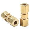 Brake Line-Unions 5-Pack / 3/16 OD / Brass Compression Fittings Connector
