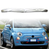 FIAT 500 Chrome Front Bumper Moulding Trim Covers (2007-2015)
