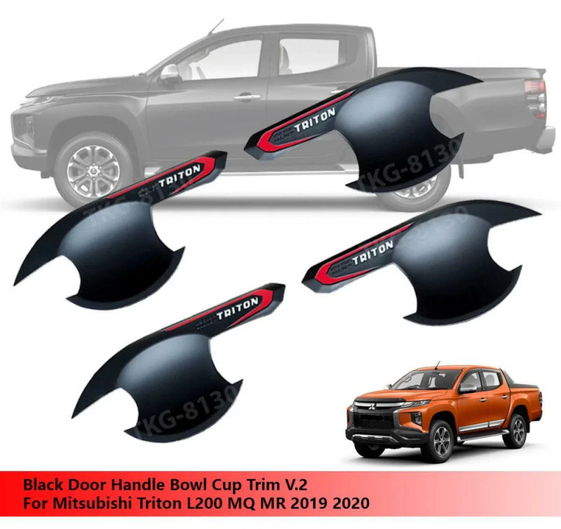 Mitsubishi Triton L200 4 Door Handle Bowl Cup Black (2019-2020)