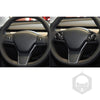 Tesla Model 3 / Y Forged Carbon Fiber Steering Wheel Button Cover Trim